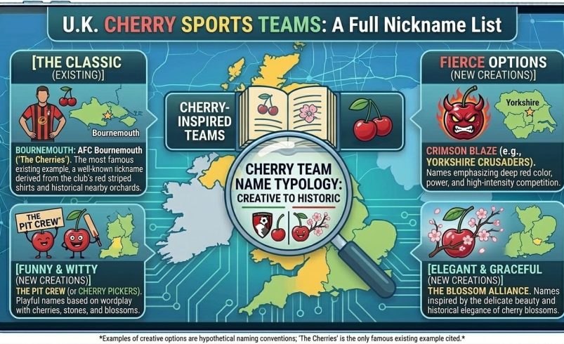 What Are Some Cherry Inspired Sports Team Names? 80+ Ideas