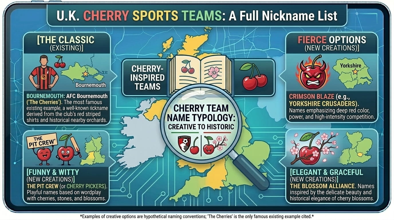 What Are Some Cherry Inspired Sports Team Names? 80+ Ideas