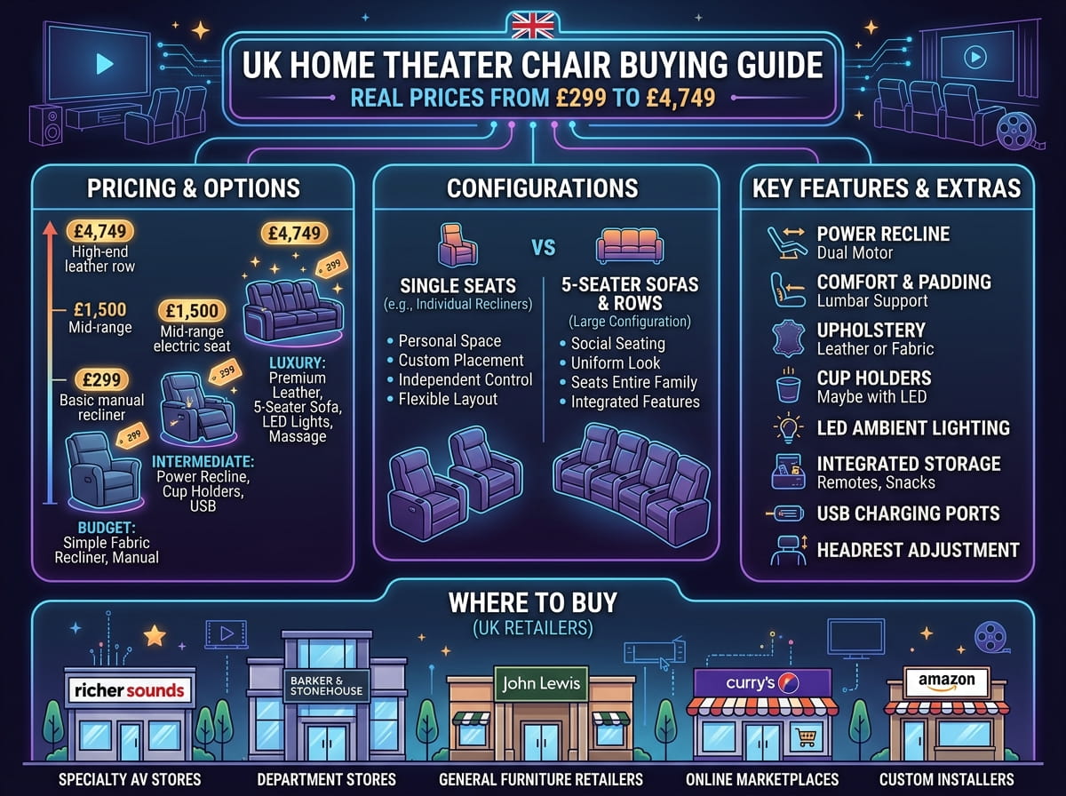 Chair Home Theater Guide: Cinema Seats & Sofas UK