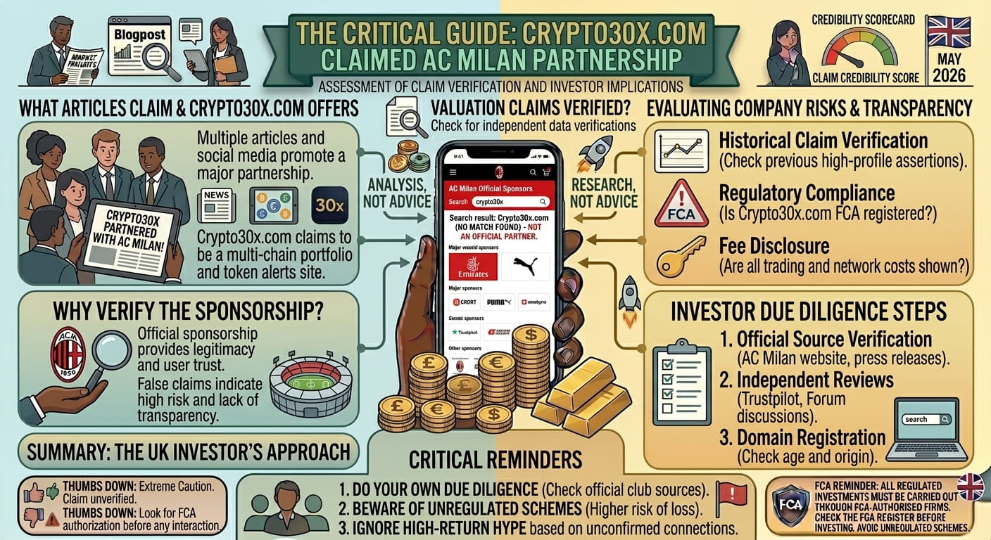 Crypto30x.com AC Milan: Is This Partnership Real? UK Check