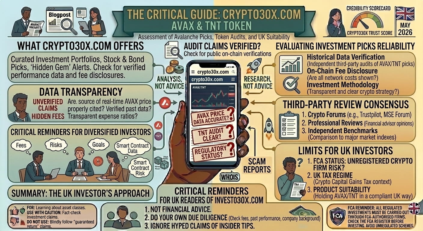 Crypto30x.com Avalanche and TNT: Legit or Risky? UK Guide