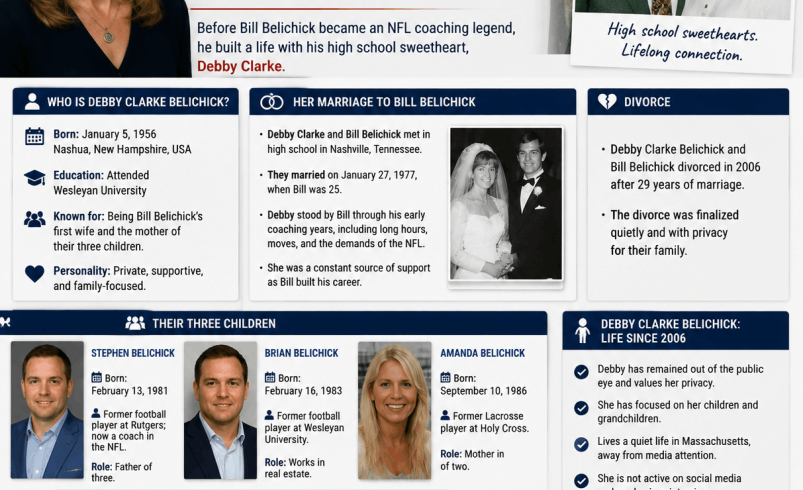 Debby Clarke Belichick: Bill Belichick’s First Wife Explained