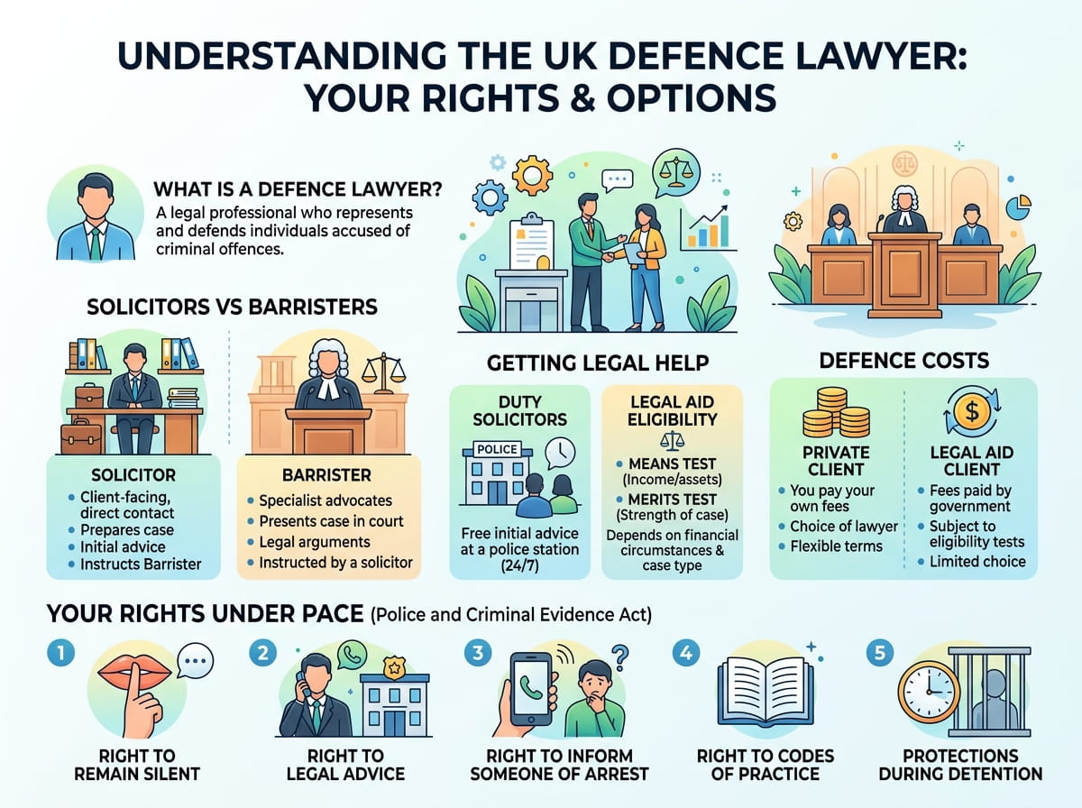 Define Defence Lawyer: Full UK Guide to Your Rights