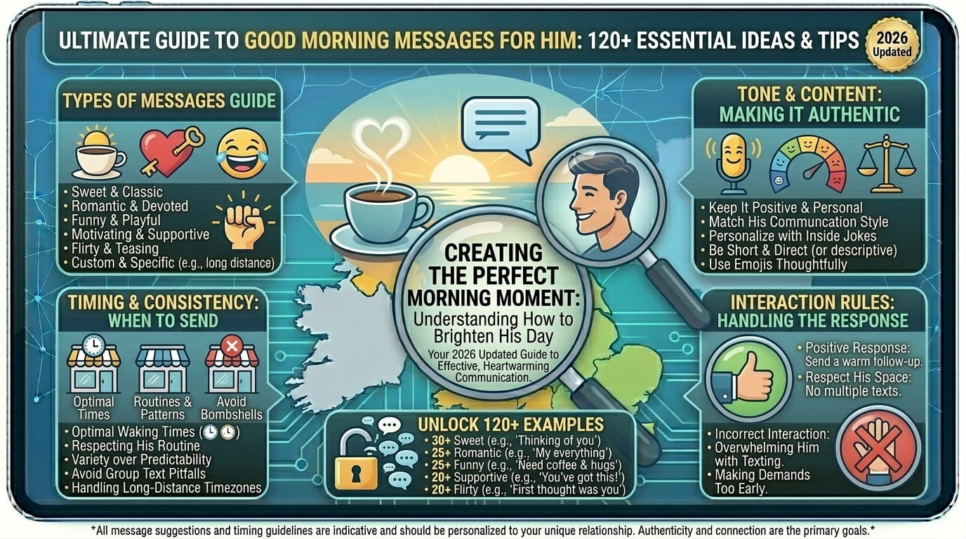 Good Morning Texts for Him: 120+ Ideas He’ll Actually Love