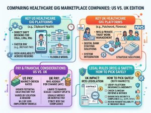 healthcare gig marketplace companies us uk