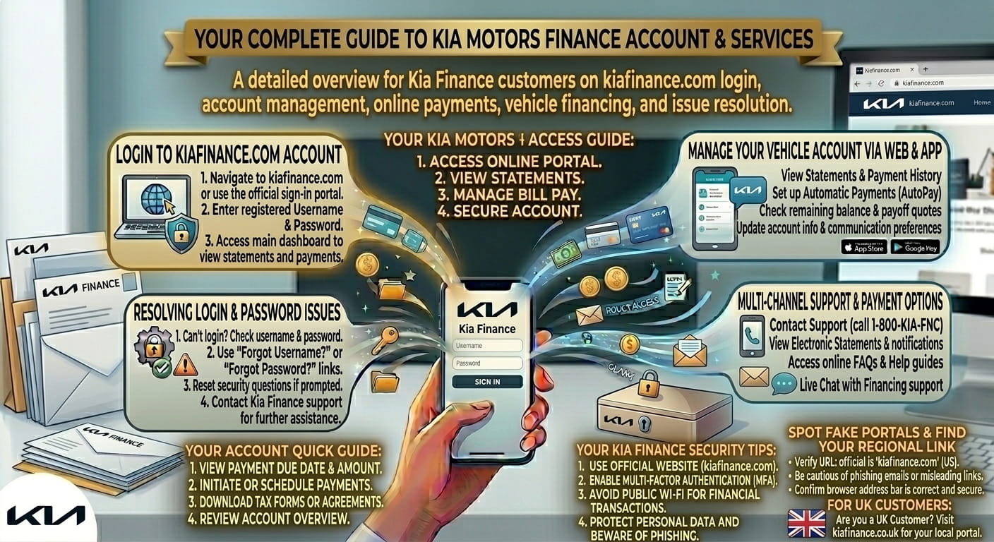 Kia Motors Finance Company Login Guide: kiafinance.com (2026)