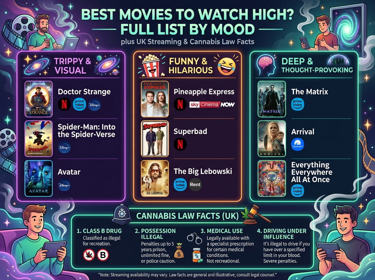 Best Movies to Watch High: The Full 2026 UK List
