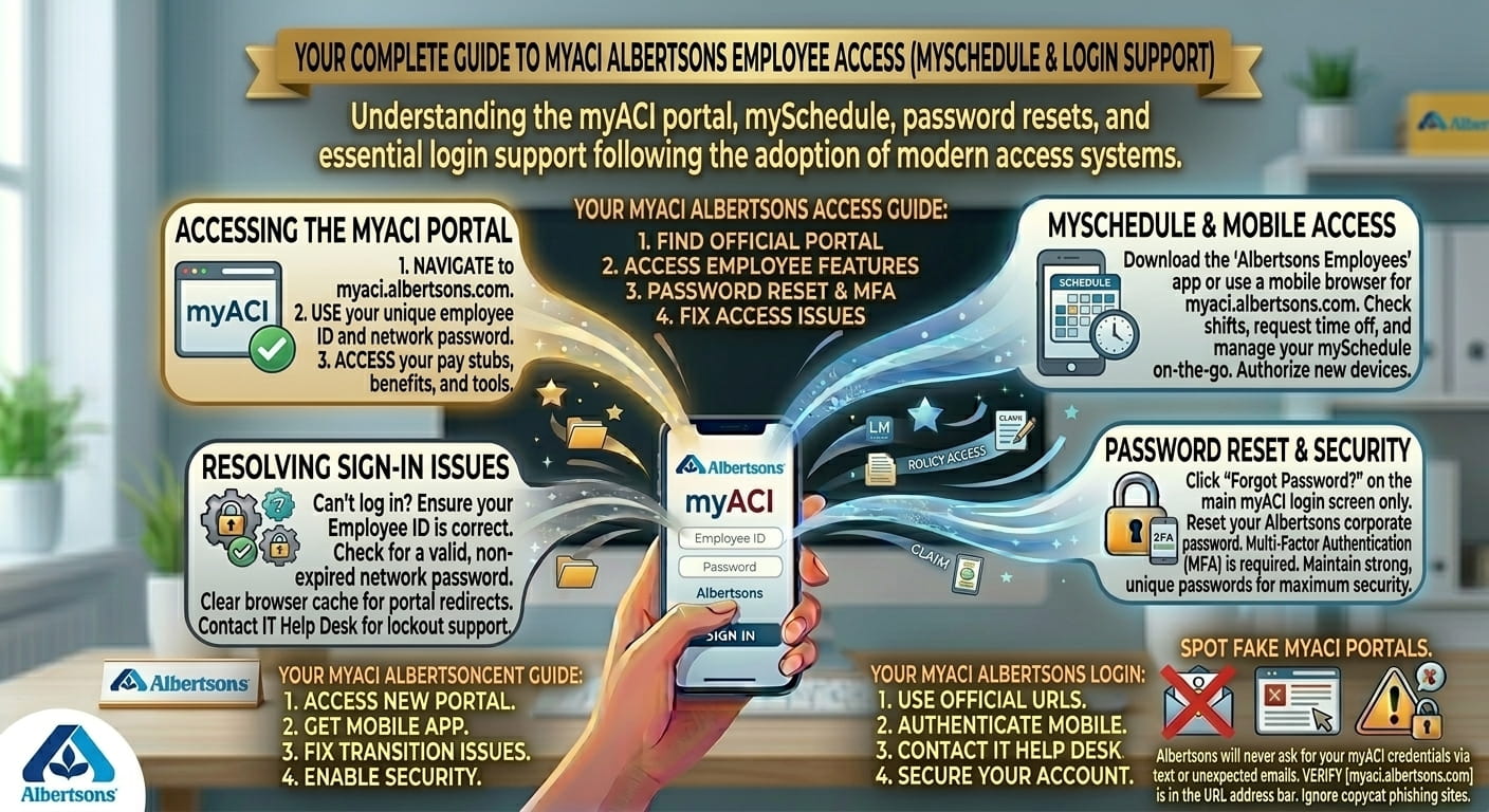MyACI Login Guide 2026: Albertsons Employee Portal & Schedule