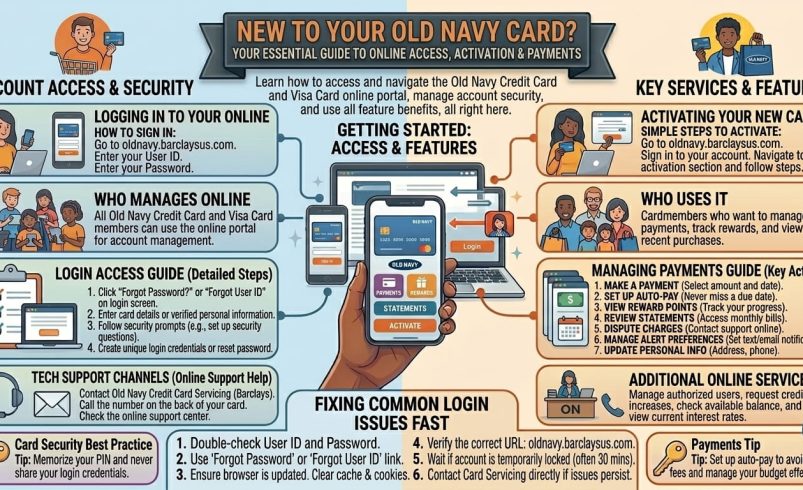 old navy login card