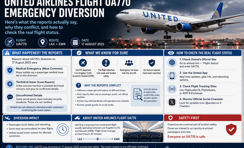 united airlines flight ua770 emergency diversion