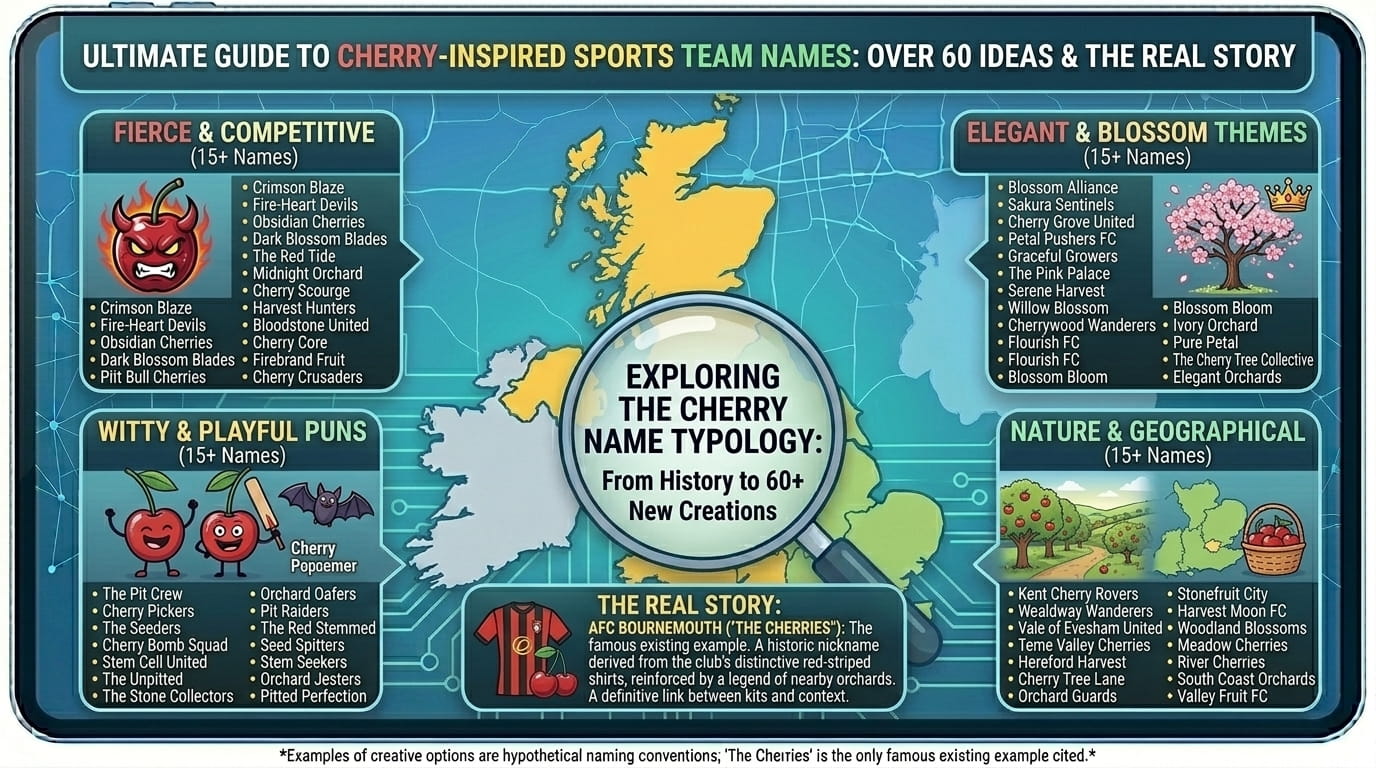 Cherry Inspired Sports Team Names: 60+ Ideas and Real Examples