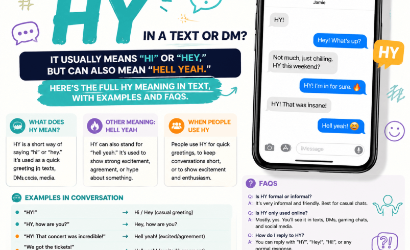what does hy mean in text