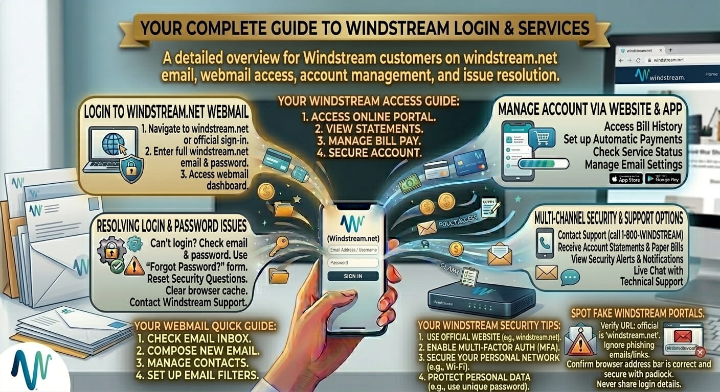 Windstream Login Guide 2026: Email, Webmail & Account Access